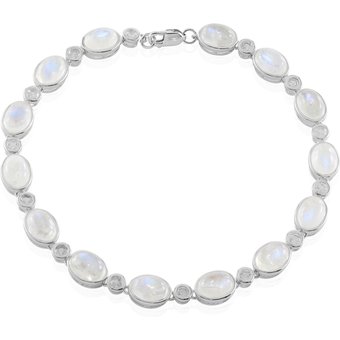 Blauer Mondstein-Silberarmband (KM by Juwelo)