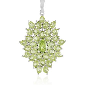 Peridot-Silberanhänger