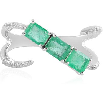 Äthiopischer Smaragd-Goldring (SUHANA)