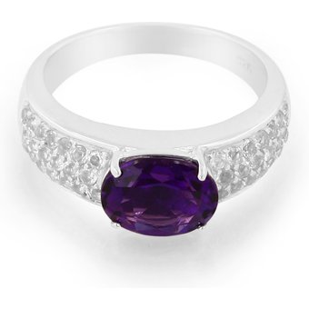Amethyst-Silberring