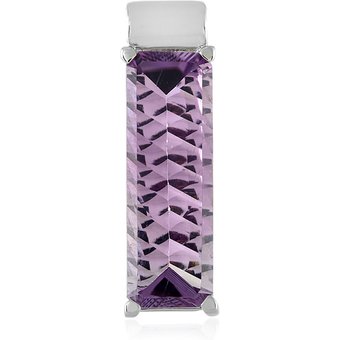 Lavendel-Amethyst-Silberanhänger (MONOSONO COLLECTION)