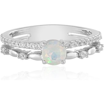 Welo-Opal-Silberring
