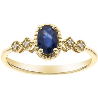 Blauer Ceylon-Saphir-Goldring
