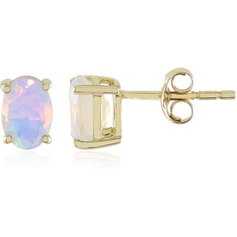 Welo-Opal-Goldohrringe