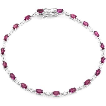Rhodolith-Silberarmband