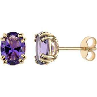 Amethyst-Goldohrringe (dagen)