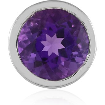 Sambia-Amethyst-Silberanhänger (MONOSONO COLLECTION)