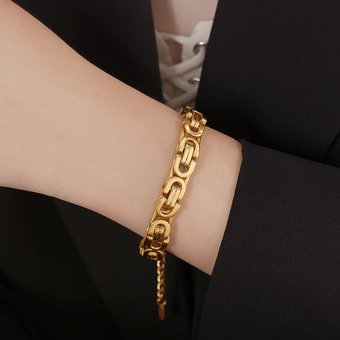 Men And Women's Exaggerated Metal Unisex Style Jewelry All Match Titanium Steel Bracelets