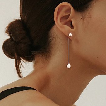 Pearl earrings S925 silver tassel earrings earrings for women hot jewelry silver jewelry