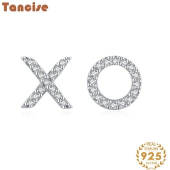 Tancise Silver Zircon Earrings Drop Earrings For Women Wedding Party Gifts