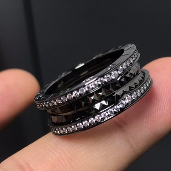 Anxiety Fidget Rings For Men Spining Titanium Stainless Steel Colorfully Spinner Rotatable Chain Jewelry Rotating Rings Men Gift