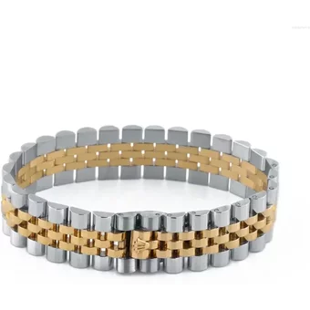 Bangle Punk Style Stainless Steel Bracelets Fashion Crown Men Women Bangles Chain Link Pulseira Lover's Jewelry