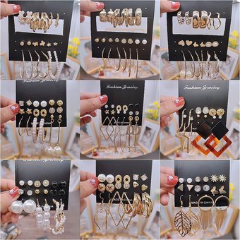 Women's earrings Set For Women Fashion Gold Jewely