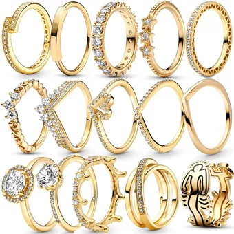 love rings for women wedding ring jewelry rose gold sier pandor diamond Ring designer jewellys woman birthday party