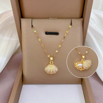 New Titanium Steel Colorfast Female Necklace Korean Version Personality Fashion
