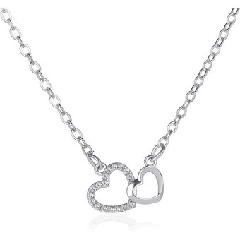 Peach Heart Necklace Female Shape Clavicle Chain Simple Love Jewelry Accessories For Girls