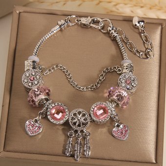 Family Dream Hunting Network Live Broadcast Crystal Glass DIY Beaded Detachable Bracelet Jewelry