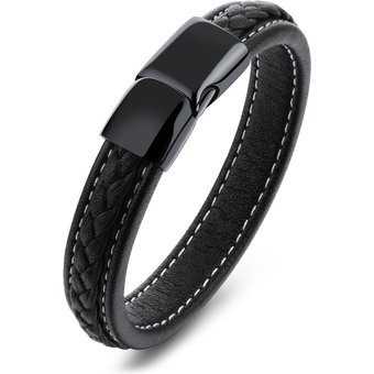 Hot Selling Leather Braided Rope Korean Style Men's Woven Bracelet