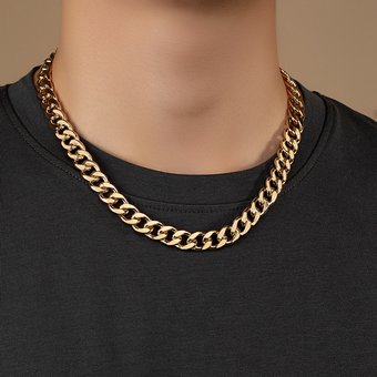 Design Unique Hip-Hop Punk Necklace For Men, Trendy Ins Style Fashion Collarbone Chain Men,