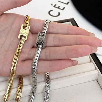 Saijia necklace European and American temperament inlaid zirconium k gold European and American style clavicle chain bracelet necklace female niche