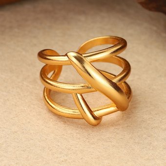 Ins Simple Ring Versatile Fashion New Style Trend High End Personality Hollow Open Ring Men And Women Jewelry