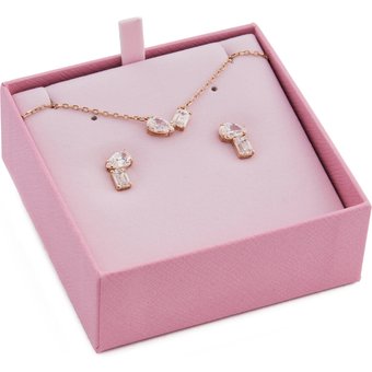 Swarovski Schmuckset Halskette und Ohrringe Mesmera 5734246 Silberfarben