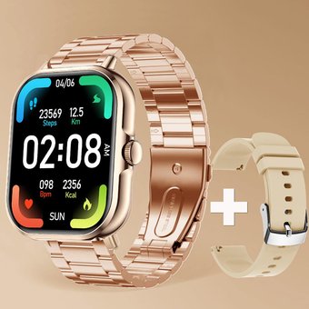 Bluetooth Anruf annehmen Smart Watch Herren Full Touch Dial Call Fitness Tracker IP67 wasserdichte Smartwatch Herren Damen + Box