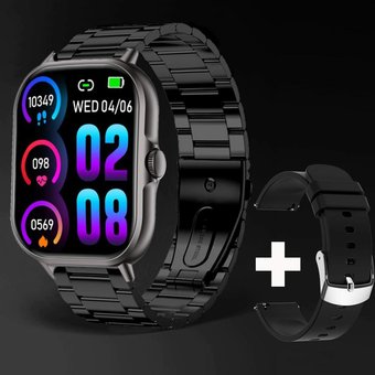 Bluetooth Anruf annehmen Smart Watch Herren Full Touch Dial Call Fitness Tracker IP67 wasserdichte Smartwatch Herren Damen + Box