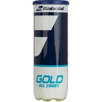 Bola de Tênis Babolat Gold All Court X3 Amarelo - 3 Unidades