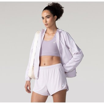 Short Feminino ASICS Pinstripe 2 em 1 Bolso Interno