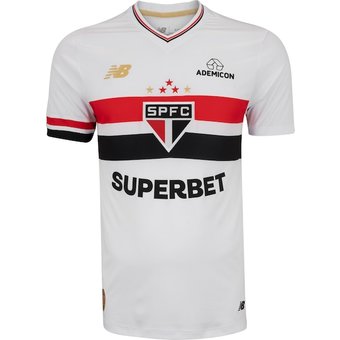 Camisa do São Paulo I 25 New Balance Masculina Torcedor