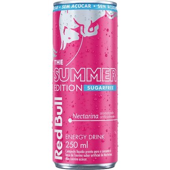 Energy Drink Red Bull Summer Edition Juneberry Whipeach Sem Açúcar - 250ml