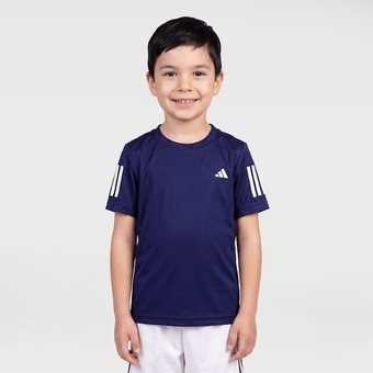 Camiseta adidas Club 3 Listras Infantil