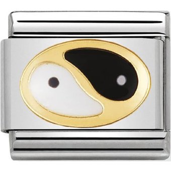 Nomination Classic - DAILY LIFE Edelstahl, Email und 18K-Gold (Tao)
