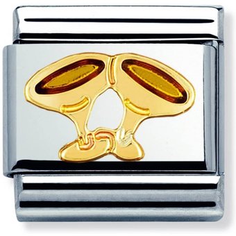 Nomination Classic - FUN Edelstahl, Email und 18K-Gold (Sektglas)
