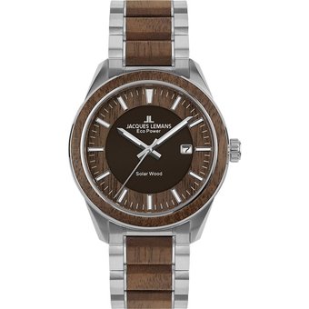 Jacques Lemans Uhren - Eco Power - Solar Wood - 1-2116H