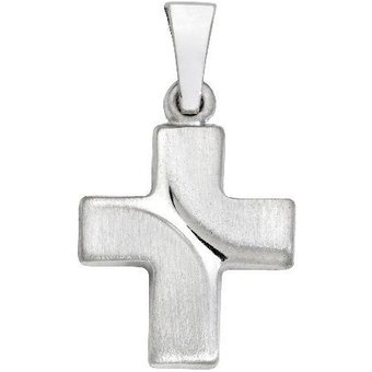 Schneider Basic Anhänger - Kreuz – Weißgold – K22