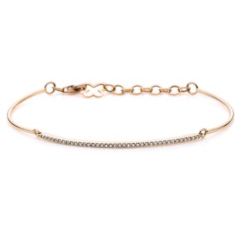 DiamondGroup Armband - Brillant Rosegold 585 - 107-10198