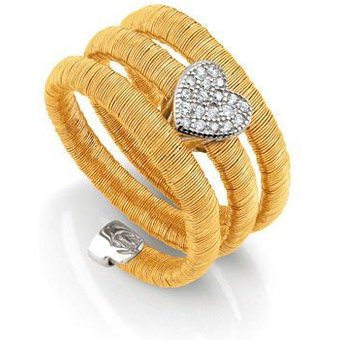 Nomination Ring - Flair Herz - Rosé, Dreifach - 144871/012