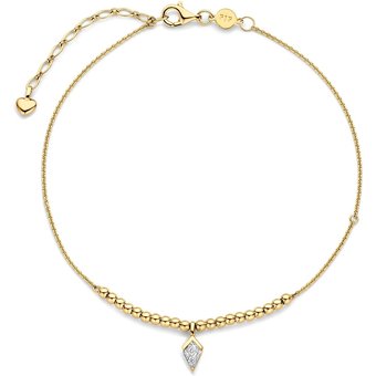 FJF JEWELLERY Fußkette / Fußband - Icon Kite 20 Ball Footchain - FJF0070002YWH