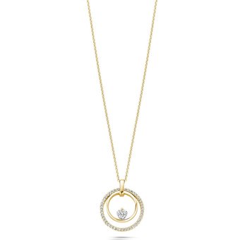 FJF JEWELLERY Halskette - Icon Heart Pavé - FJF0010020YWH