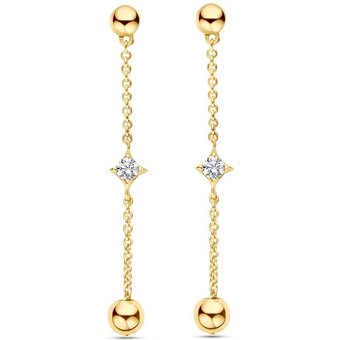 FJF JEWELLERY Ohrringe - Pendel Bella Stars and Balls - FJF0030033YWH
