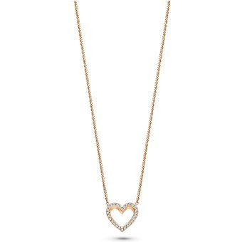 FJF JEWELLERY Halskette - Classic Heart Pavé - FJF0010047RWH