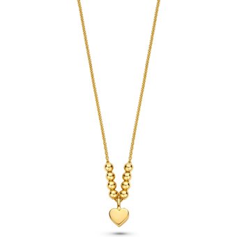 FJF JEWELLERY Halskette - Icon Heart 8 Ball - FJF0010043SYG