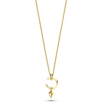 FJF JEWELLERY Halskette - Icon Kite Open Circle - FJF0010040YWH