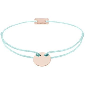 Momentoss Filo Armband - Textil - Türkis - Roségold - 21200070