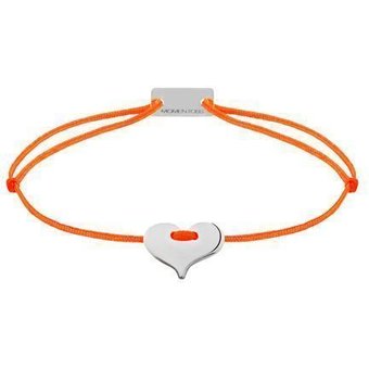 Momentoss Filo - Textil - Orange - rhodiniert - Herz - 21201019