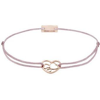 Momentoss Filo - Textil - Rosa Braun - Rose vergoldet - Herzen - 21202082