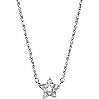 Momentoss Halskette - Weissgold Stern - 21300009