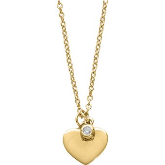 Auranto Collier - Silbercollier Herz gold - M262086